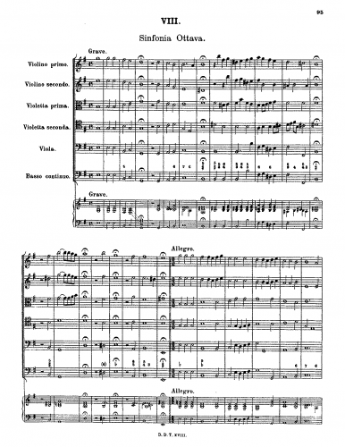 Rosenmüller - Sonate e Sinfonie da camera - Sinfonia 8 - Score