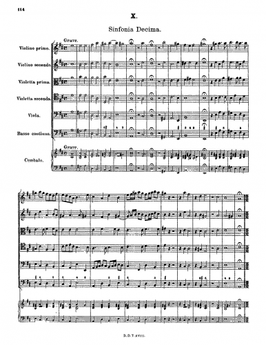 Rosenmüller - Sonate e Sinfonie da camera - Sinfonia 10 - Score