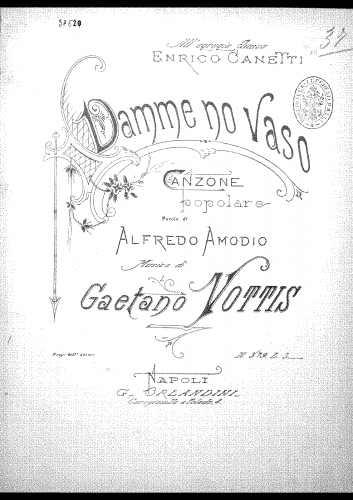 Vottis - Damme no vaso - complete score