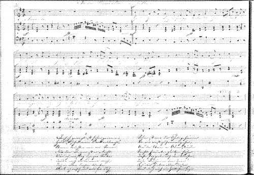 Gerson - An die Erwählte von Göthe - Score