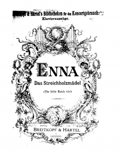 Enna - Den lille pige med svovlstikkerne - Vocal Score - Score