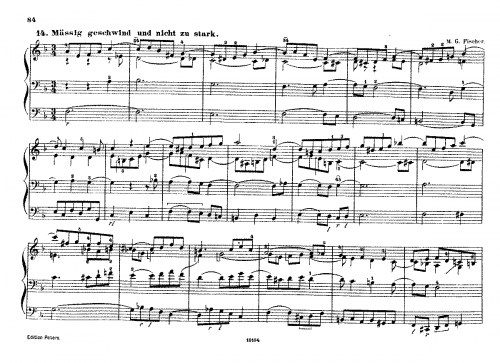 Fischer - Prelude in F major - Score