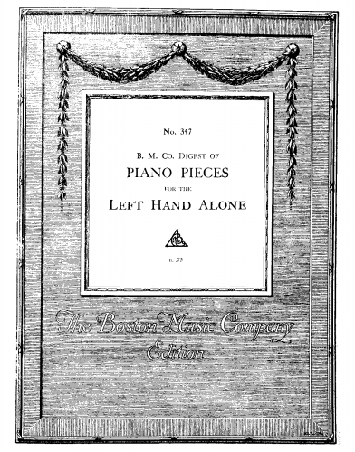 Fox - Piano Pieces for the Left Hand Alone - Score
