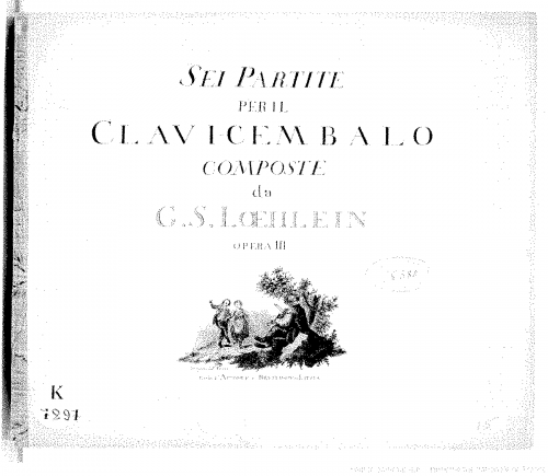 Löhlein - 6 Harpsichord Partitas, Op. 3 - Score