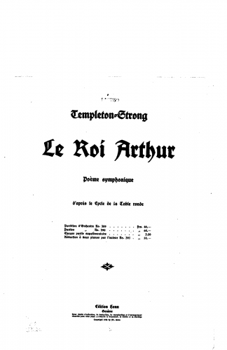 Strong - Le roi Arthur - Score