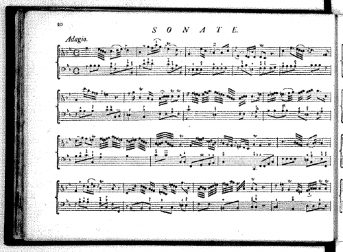 Kirnberger - Oboe Sonata in B-flat major - Scores and Parts - Score