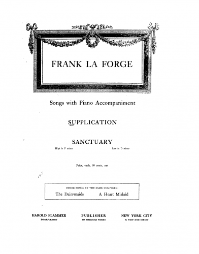 La Forge - Supplication - Score