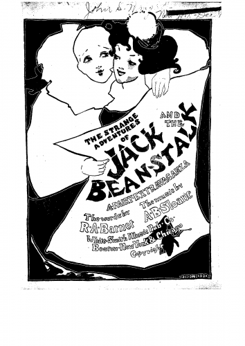 Sloane - The Strange Adventures of Jack and the Beanstalk - Vocal Score - Score
