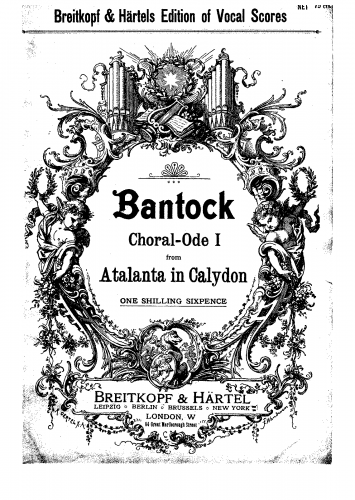 Bantock - Atalanta in Calydon - Vocal Score - Score