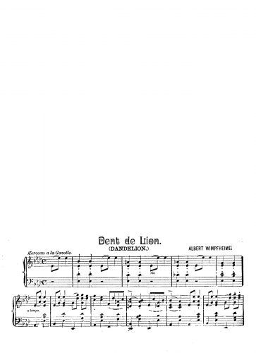 Wimpfheimer - Dent de Liaon - Score
