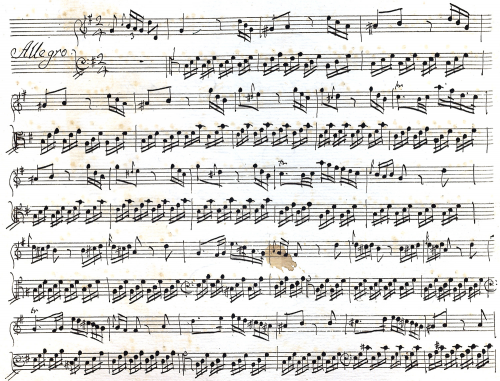 Sborgi - Harpsichord Sonata in G major - Score