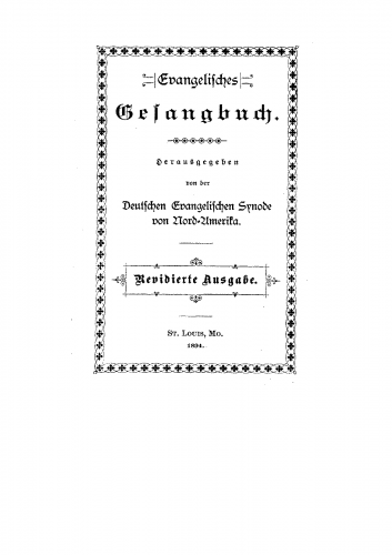 Various - Evangelisches Gesangbuch - Score