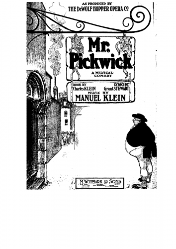 Klein - Mr. Pickwick - Vocal Score - Score