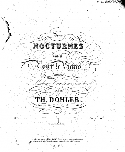 Döhler - 2 Nocturnes - Score