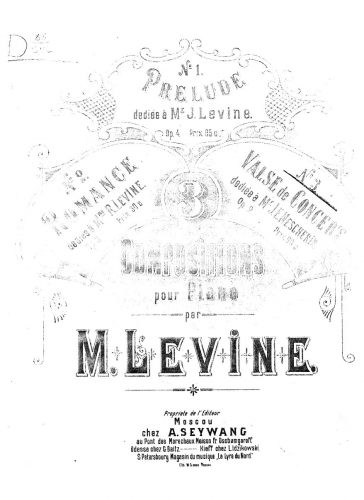 Levin - Valse de Concert - Score