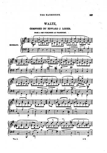 Loder - Waltz in G major - Score