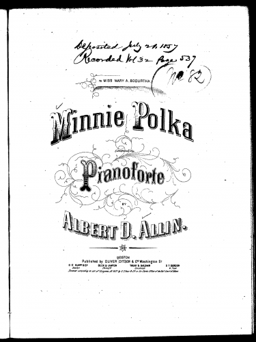 Allin - Minnie Polka - Score