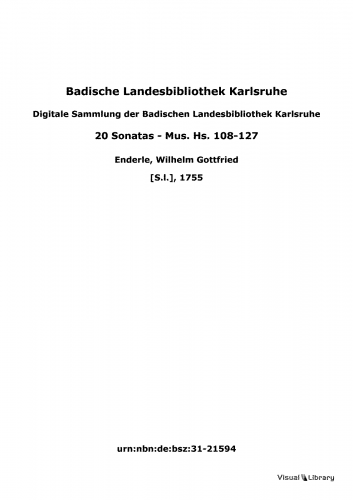 Enderle - 20 Trios - Score