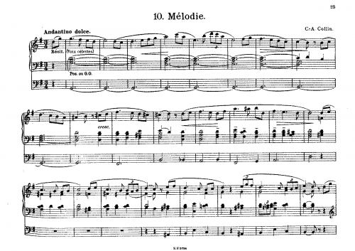 Collin - Melody - Score