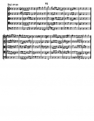 Pezel - Fünff-stimmigte blasende Music, No. 29 - Score
