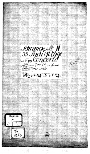 Anonymous - Violin Concerto in C major - Score