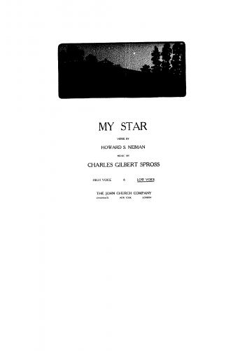 Spross - My Star - Score