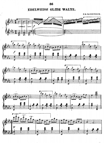 Vanderbeck - Edelweiss Glide Waltz - Score