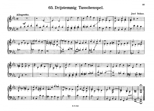 Bellens - Interlude (Trio) - Score
