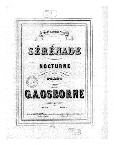 Osborne - Sérénade-nocturne - Score