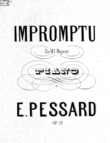 Pessard - Impromptu - Piano Score - Score