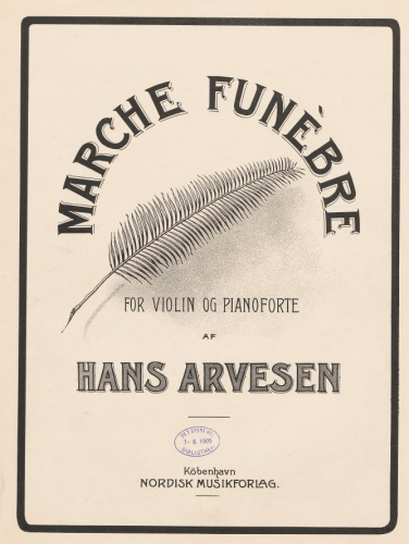 Arvesen - Marche Funebre - Piano score
