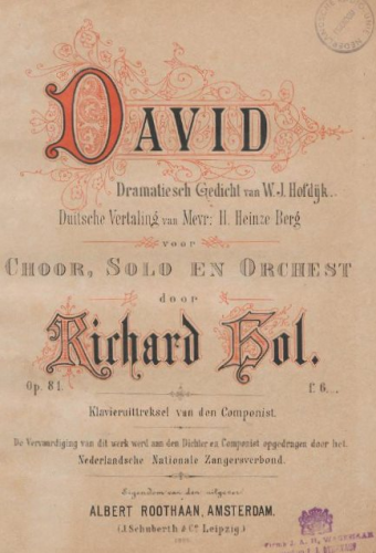 Hol - David - Vocal Score - Score