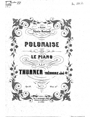 Thurner - Polonaise - Scores - Score