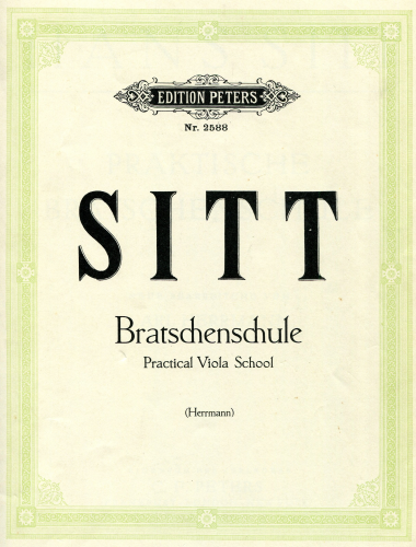 Sitt - Praktische Bratschen-Schule - Anhang (Supplement)