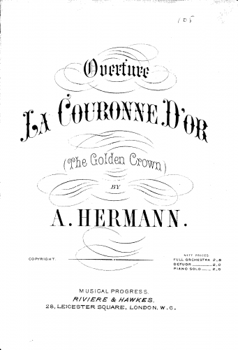 Herman - La Couronne d'Or - Scores