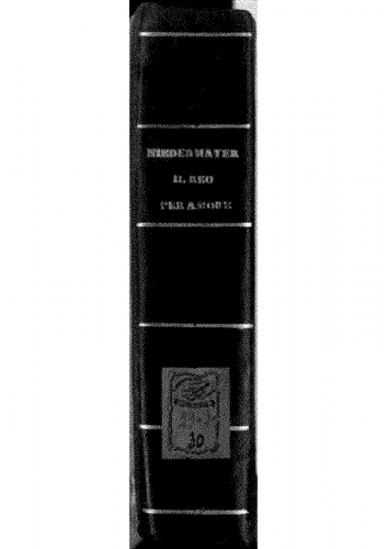 Niedermeyer - Il reo per amore - Score