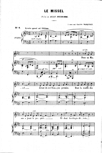 Faure - Le missel - Score