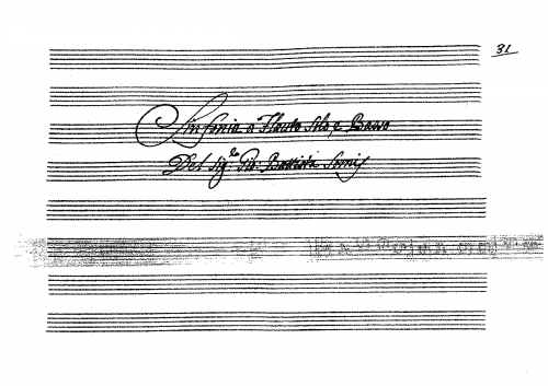 Somis - Recorder Sonata in F major - Score