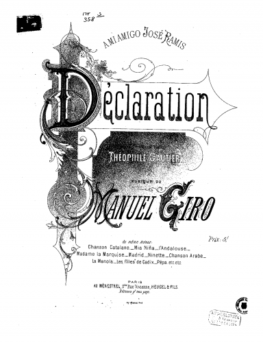 Girò - Déclaration - Score