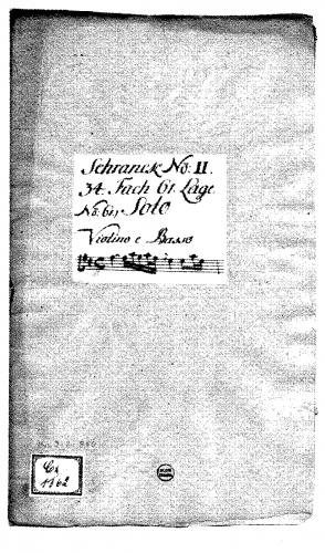Cattaneo - Violin Sonata in D major - Score