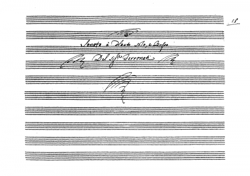 Ferronati - Recorder Sonata in F major - Score