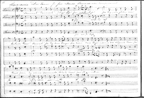 Gerson - Dansk National Sang af Juliane Marie Jessen - For Male Chorus (Gerson) - Score