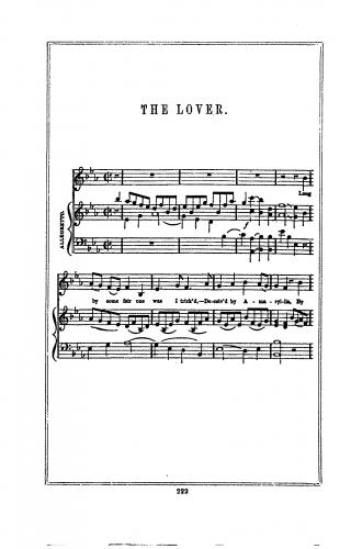 Dibdin - The Lover - Score