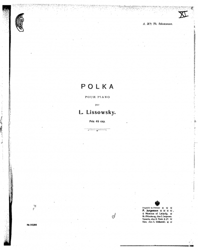 Lisovsky - Polka - Score