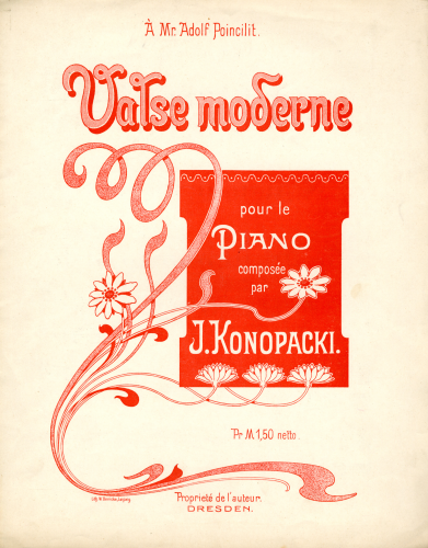 Konopacki - Valse moderne - Score