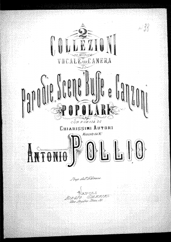 Pollio - Vucchella sapurita - complete score