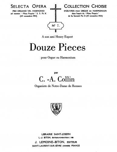 Collin - 12 Pièces - Score