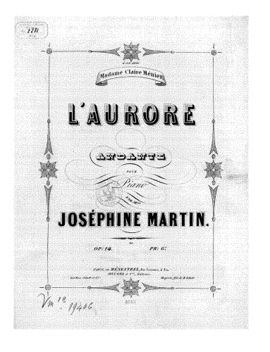 Martin - L'aurore - Score