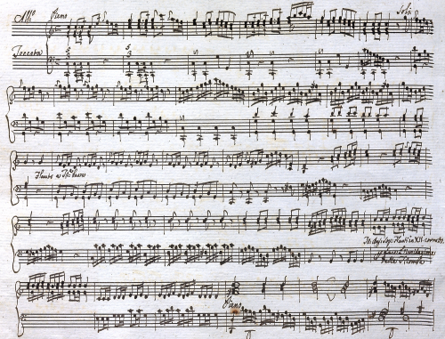 Valenti - Sonata per l'Organo in Concerto di N. V. - Score