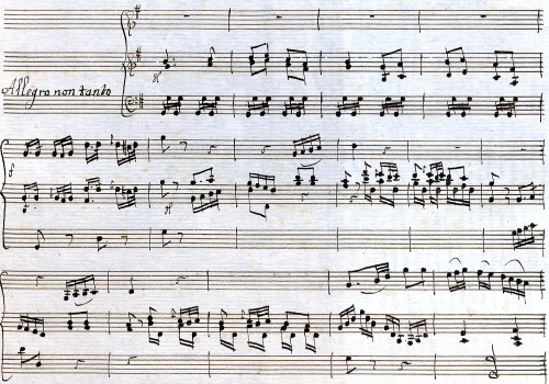 Anonymous - Sonata for Harpsichord and Violin in G major - Score